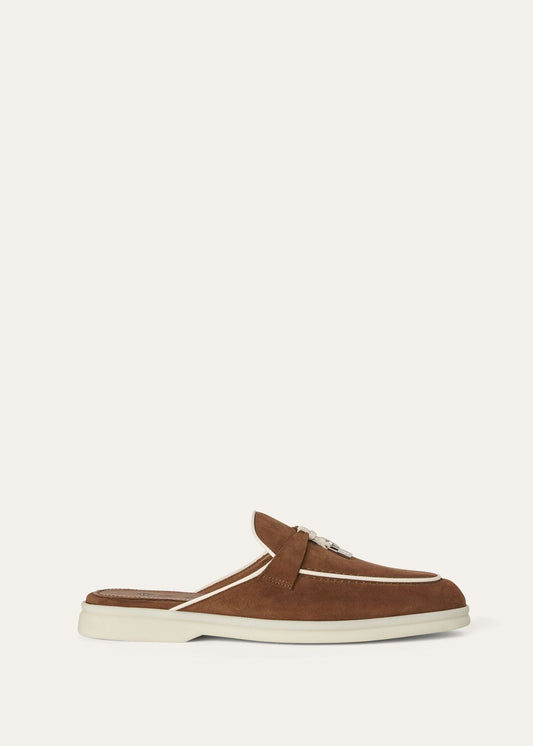 Women's Babouche Charms Walk Moccasins in Brown Suede