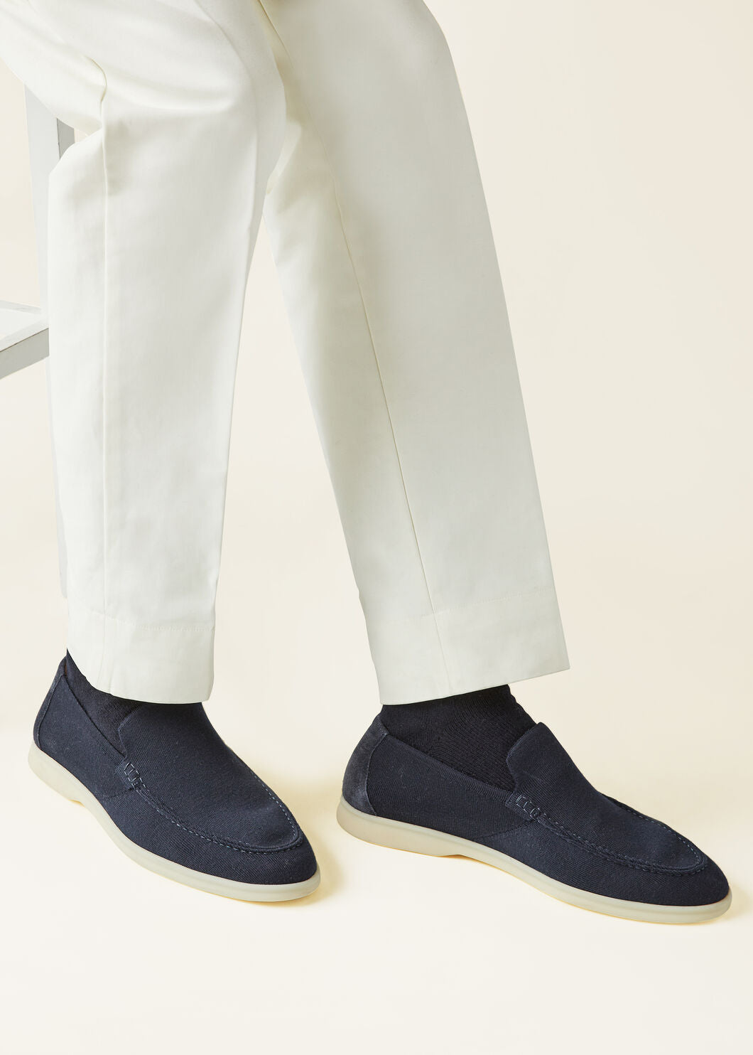 Summer Knitted walk in Navy Blue for Men