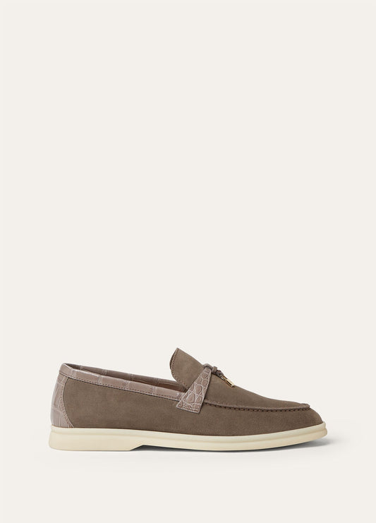 Women's Summer Charms Walk Moccasins in Grey Suede