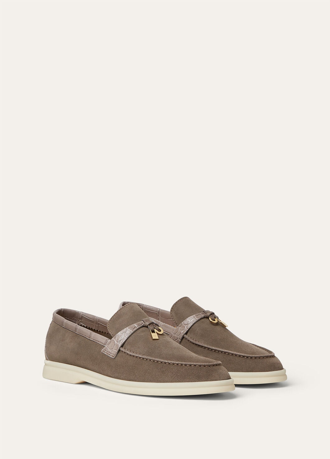 Women's Summer Charms Walk Moccasins in Grey Suede