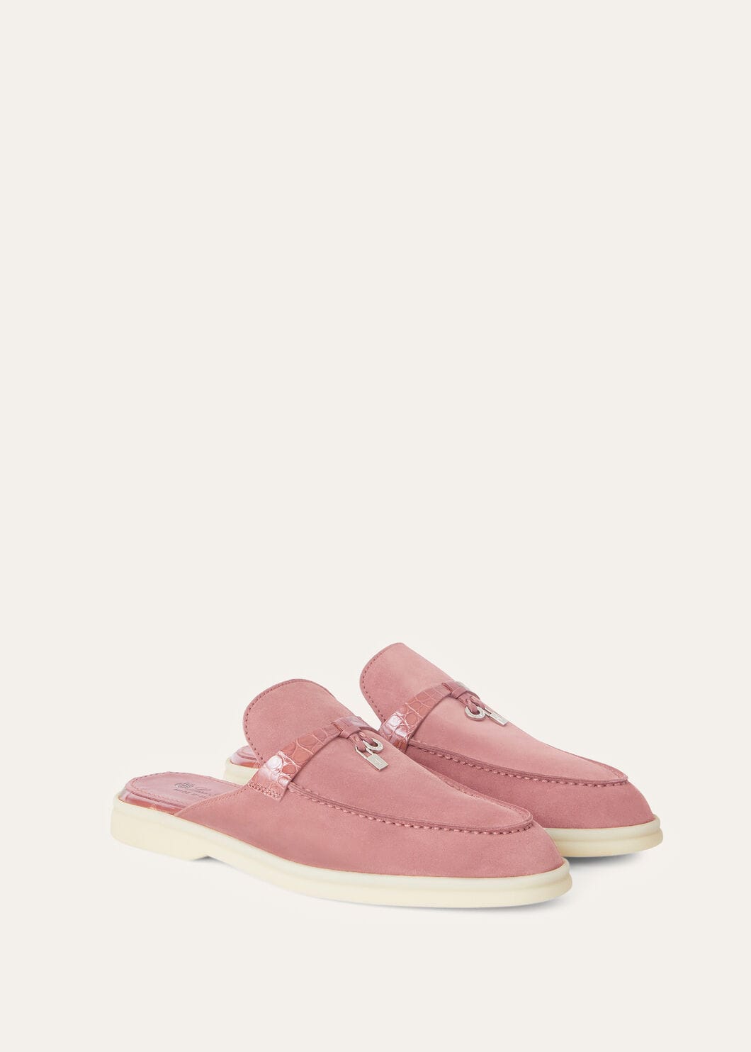 Women's Babouche Charms Walk Moccasins in Pink Suede