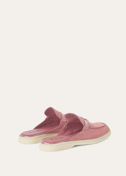Women's Babouche Charms Walk Moccasins in Pink Suede