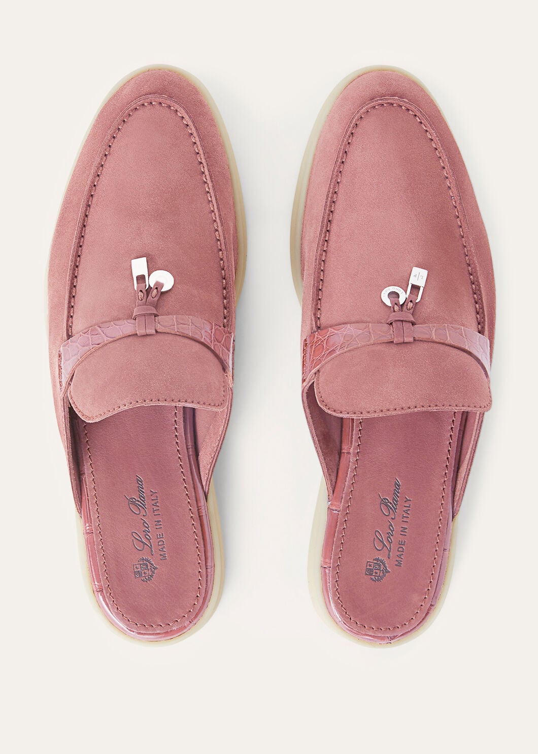 Women's Babouche Charms Walk Moccasins in Pink Suede