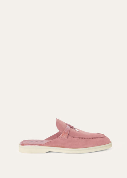 Women's Babouche Charms Walk Moccasins in Pink Suede