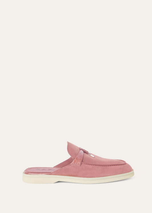 Women's Babouche Charms Walk Moccasins in Pink Suede