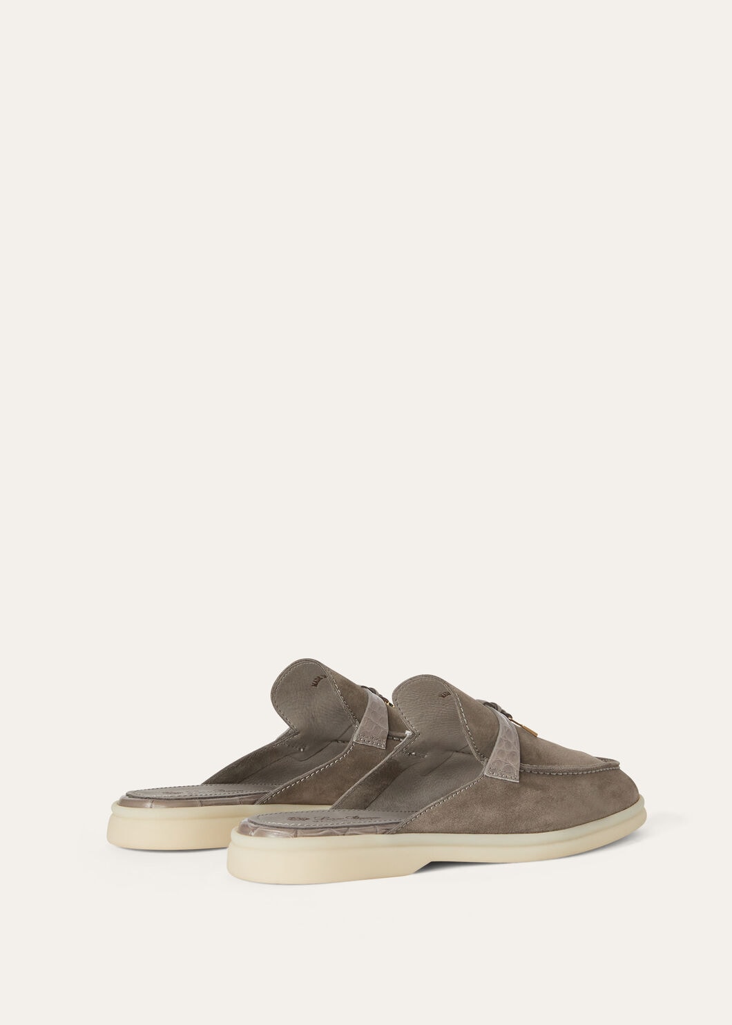Women's Babouche Charms Walk Moccasins in Grey Suede