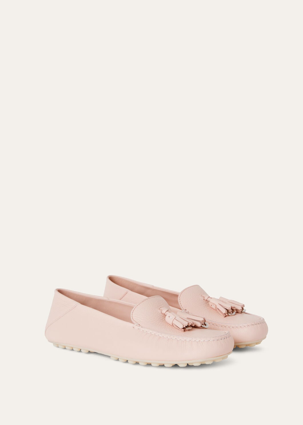 Women's Dot Sole Walk Moccasins in Plum Leather