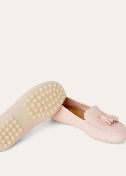 Women's Dot Sole Walk Moccasins in Plum Leather
