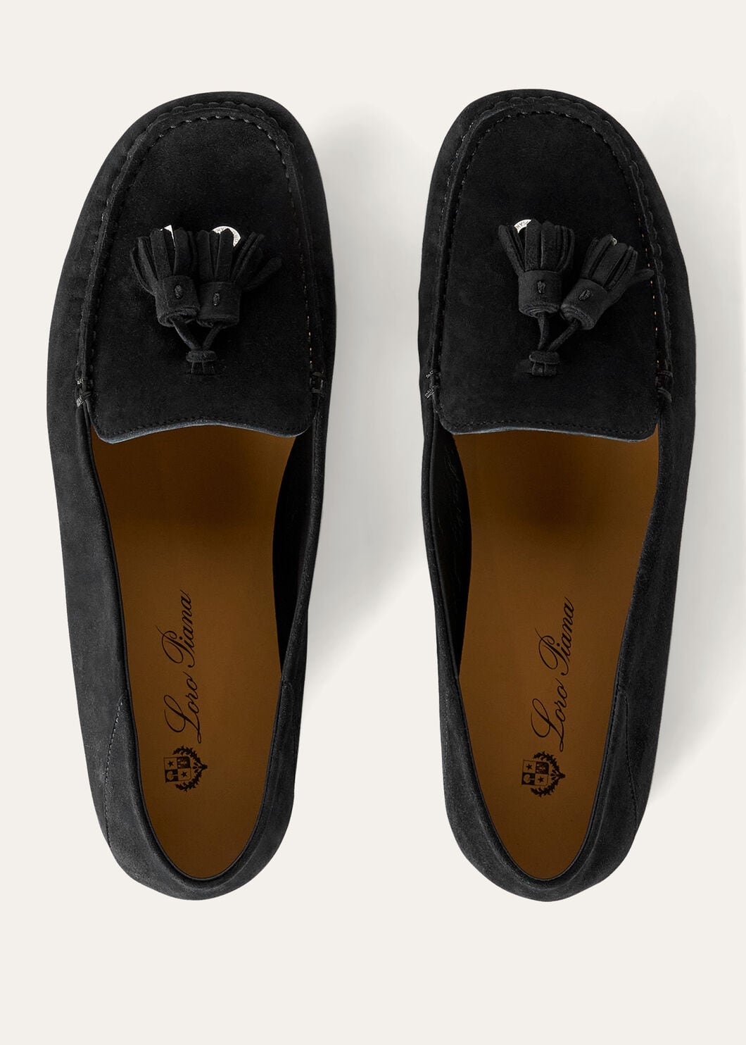 Women's Dot Sole Walk Moccasins in Caviar Suede