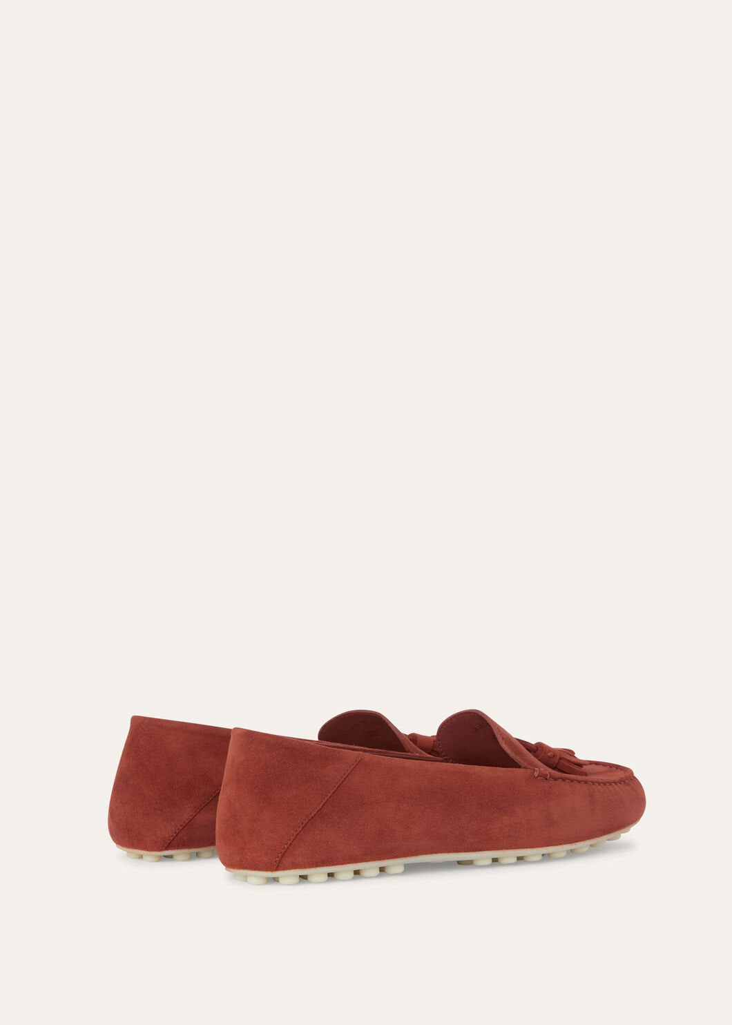 Women's Dot Sole Walk Moccasins in Cinnamon Suede