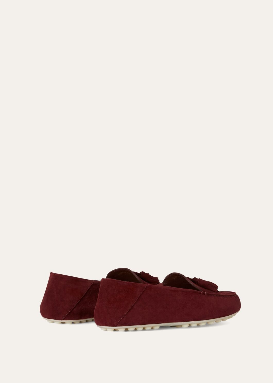 Women's Dot Sole Walk Moccasins in Bordeaux Suede