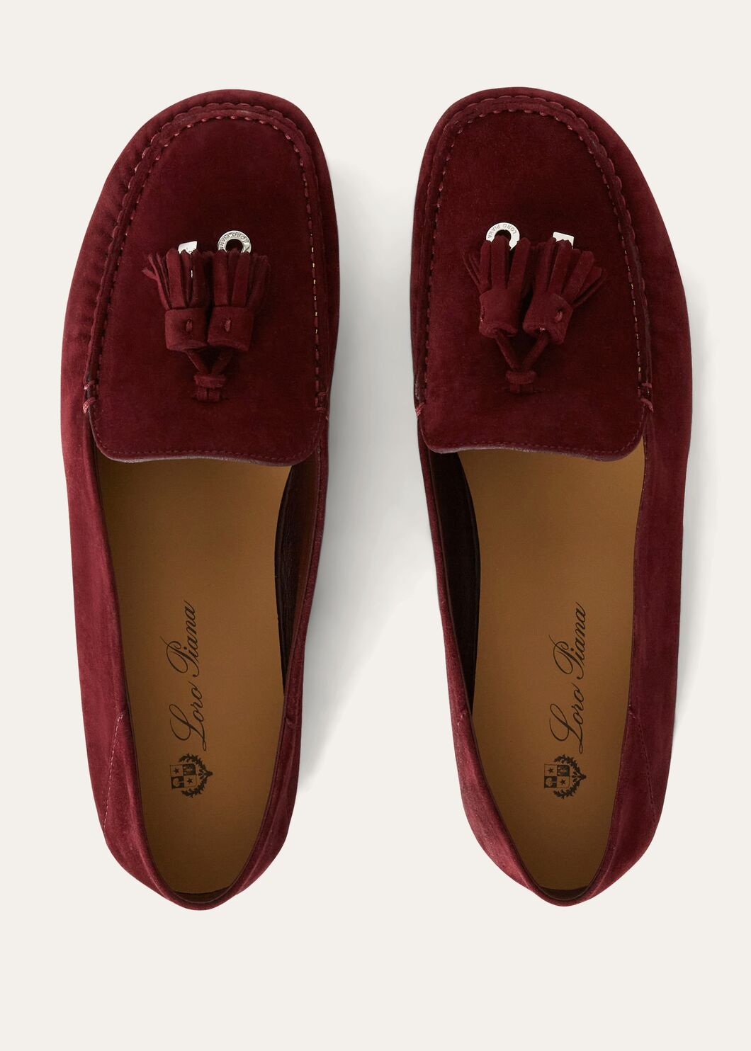 Women's Dot Sole Walk Moccasins in Bordeaux Suede