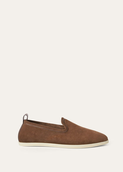 Men's Venice Walk Moccasins in Brown Suede