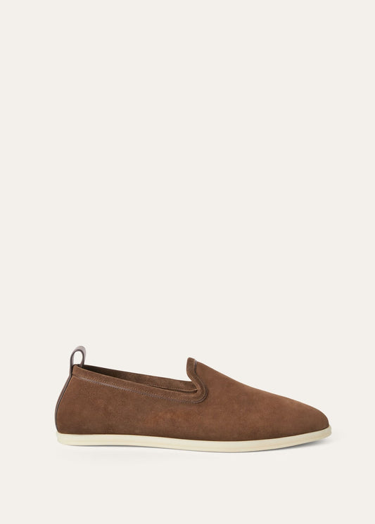 Men's Venice Walk Moccasins in Brown Suede