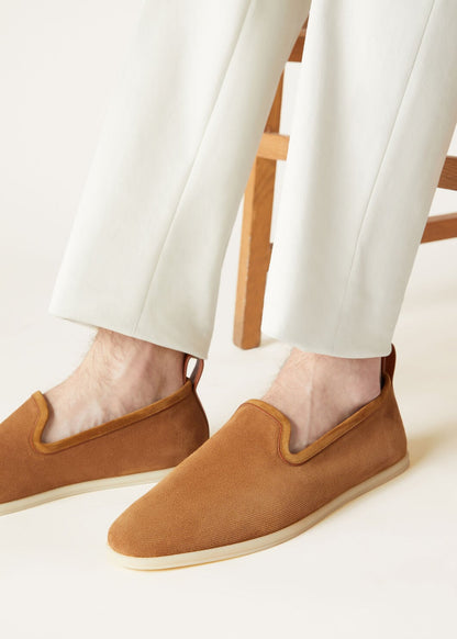 Men's Venice Walk Moccasins in Whiskey Suede