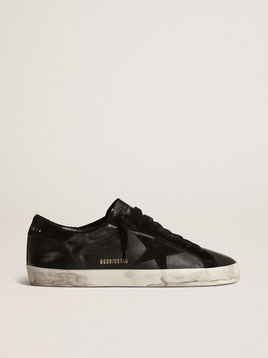 Super-Star sneakers in nappa leather with suede details | All black look