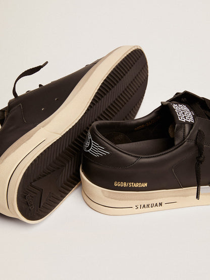 Stardan men's sneakers in black leather