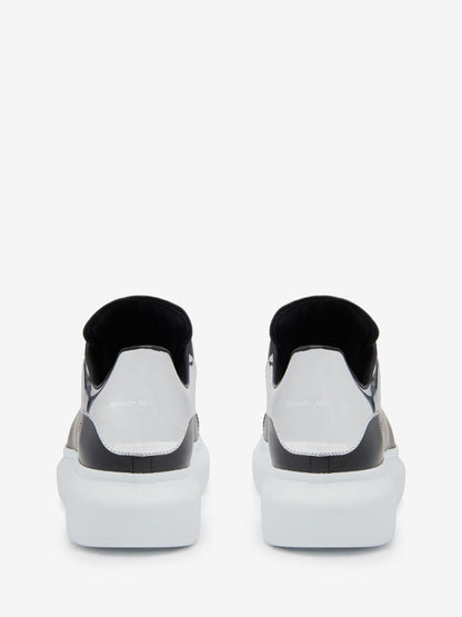 Sneaker Oversize in White, Black and Silver