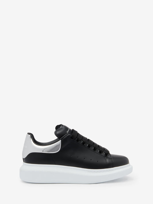 Sneaker Oversize in White, Black and Silver
