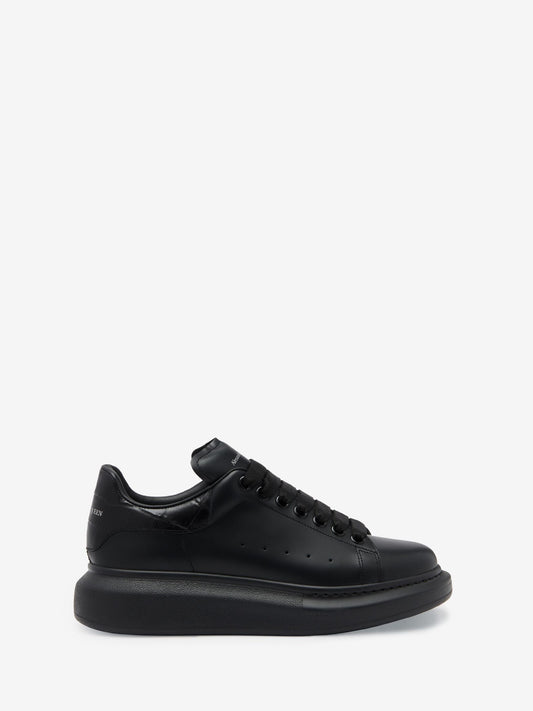 Sneaker Oversize in Black White Crocodile