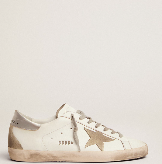 Super-Star with silver heel tab and lettering