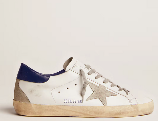 Super-Star with suede star and blue heel tab
