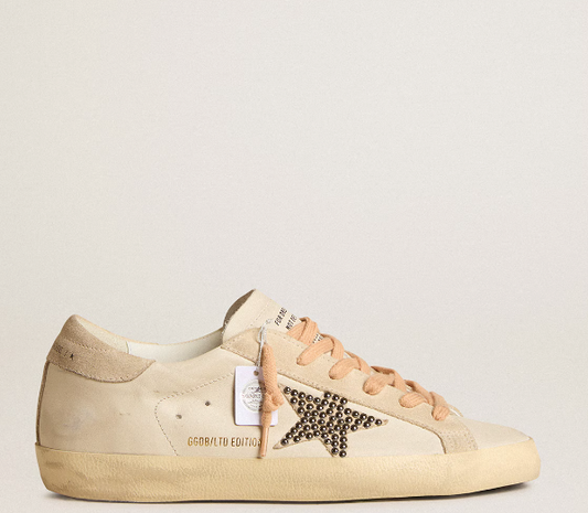 V-Star sneakers in Brown laminated suede with Cream-coloured leather Star