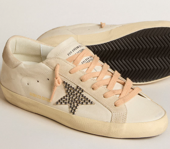 V-Star sneakers in Brown laminated suede with Cream-coloured leather Star
