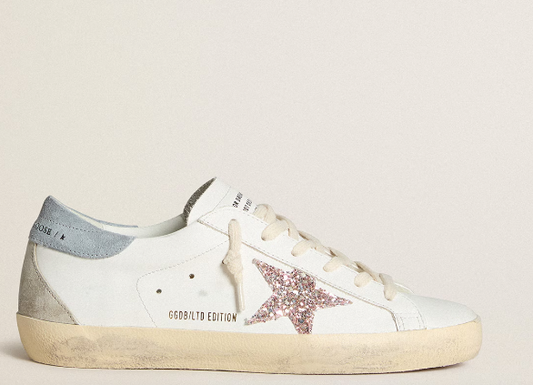 Super-Star LTD sneakers with multicolor glitter star and suede heel tab